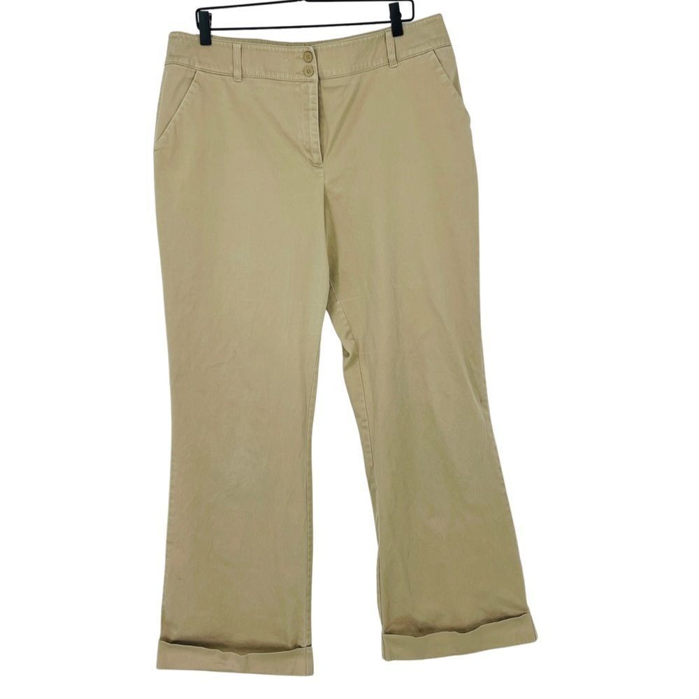 New York & Company Flat Front Khaki Pants | Size 18T
